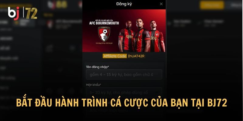 BJ72 cung cấp các bước hướng dẫn tham gia dễ dàng