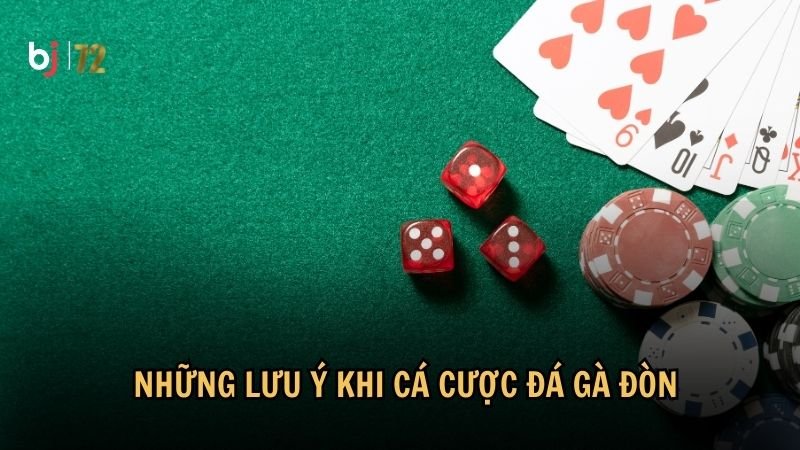 Những lưu ý khi cá cược đá gà đòn